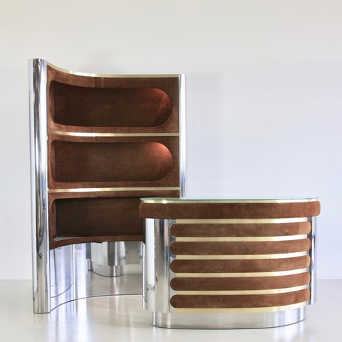 A COCKTAIL BAR in the style of Mr. Rizzo, Italy 1960|70 A COCKTAIL BAR in the style of Mr. Rizzo, Italy 1960|70