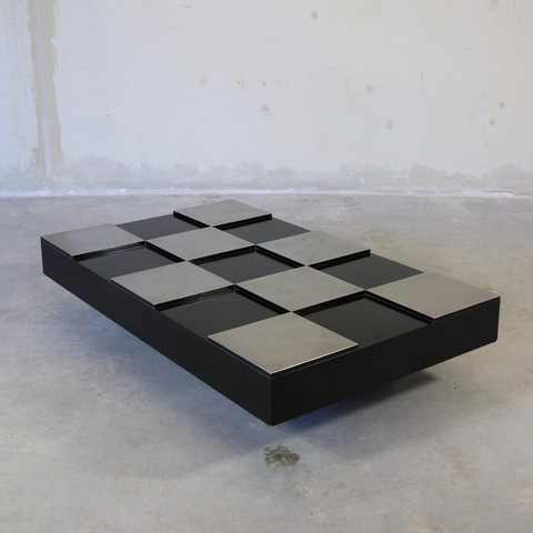 Damier Coffee Table in the style of Willy RIZZO, 1970's Damier Coffee Table in the style of Willy RIZZO, 1970's