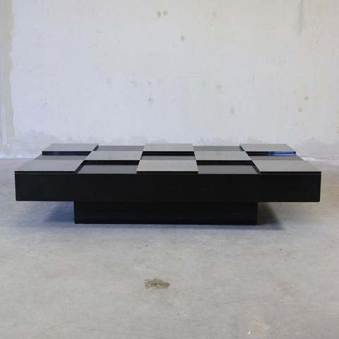 Damier Coffee Table in the style of Willy RIZZO, 1970's Damier Coffee Table in the style of Willy RIZZO, 1970's