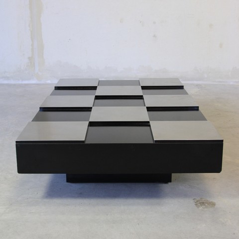 Damier Coffee Table in the style of Willy RIZZO, 1970's Damier Coffee Table in the style of Willy RIZZO, 1970's