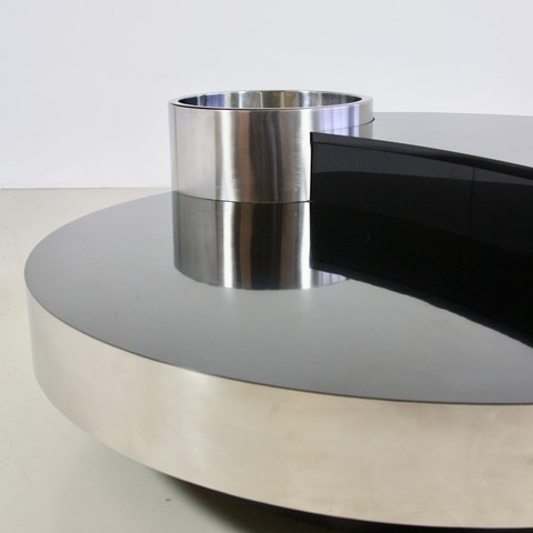 DeLuxe Coffee Table by Willy RIZZO, Sabot 1970's DeLuxe Coffee Table by Willy RIZZO, Sabot 1970's