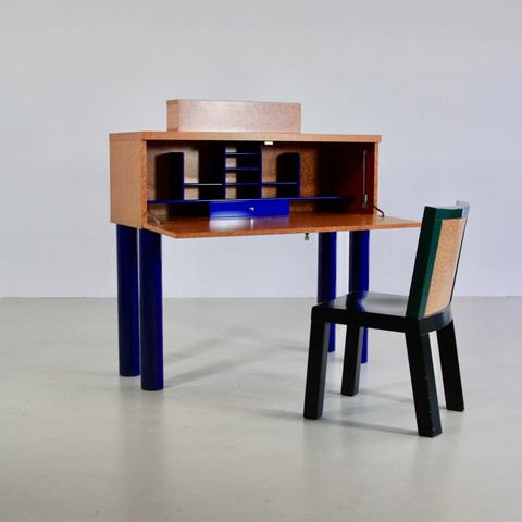 Desk/ Bureau + Chair designed by SOTTSASS and ZANINI 1986 Desk/ Bureau + Chair designed by SOTTSASS and ZANINI 1986