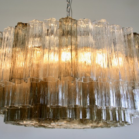 Murano Glass Chandelier (Tronchi), Italy Murano Glass Chandelier (Tronchi), Italy