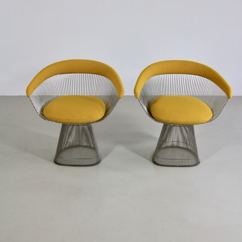 Pair of Armchairs by Warren PLATNER, Knoll International Pair of Armchairs by Warren PLATNER, Knoll International