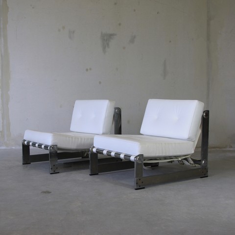 PAIR of Lounge Chairs by Pierre BOUCHEZ for AIRBORNE 1970's PAIR of Lounge Chairs by Pierre BOUCHEZ for AIRBORNE 1970's