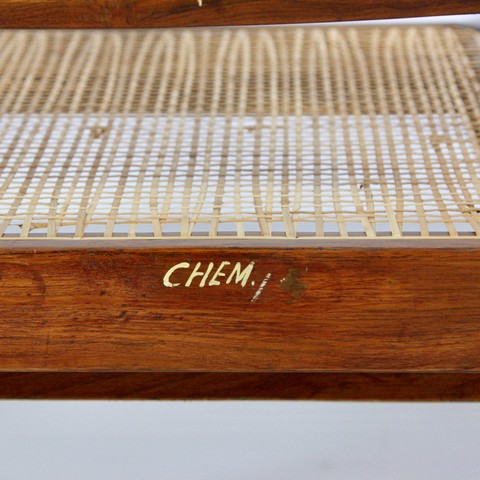 Pair of Pierre Jeanneret Cane Chair for Chandigarh, 1950's. Pair of Pierre Jeanneret Cane Chair for Chandigarh, 1950's.