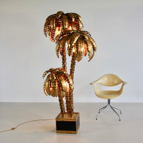 Very Large Palm Tree Lamp, France Very Large Palm Tree Lamp, France