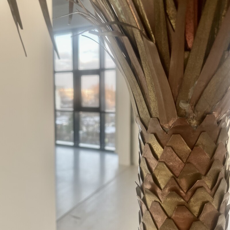 1960s Brass Palm Tree Lamp by Sergio BUZZI, Italy