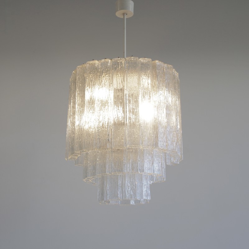 Chandelier by Fratelli TOSO. 1960s- spaceandchrome.com