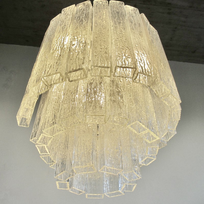 Chandelier by Fratelli TOSO. 1960s- spaceandchrome.com