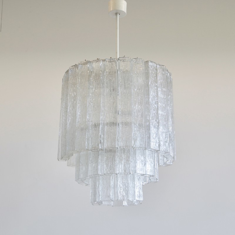 Chandelier by Fratelli TOSO. 1960s- spaceandchrome.com
