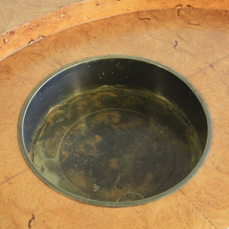 Coffee Table (burl wood) by Willy RIZZO, 1972, SIGNED