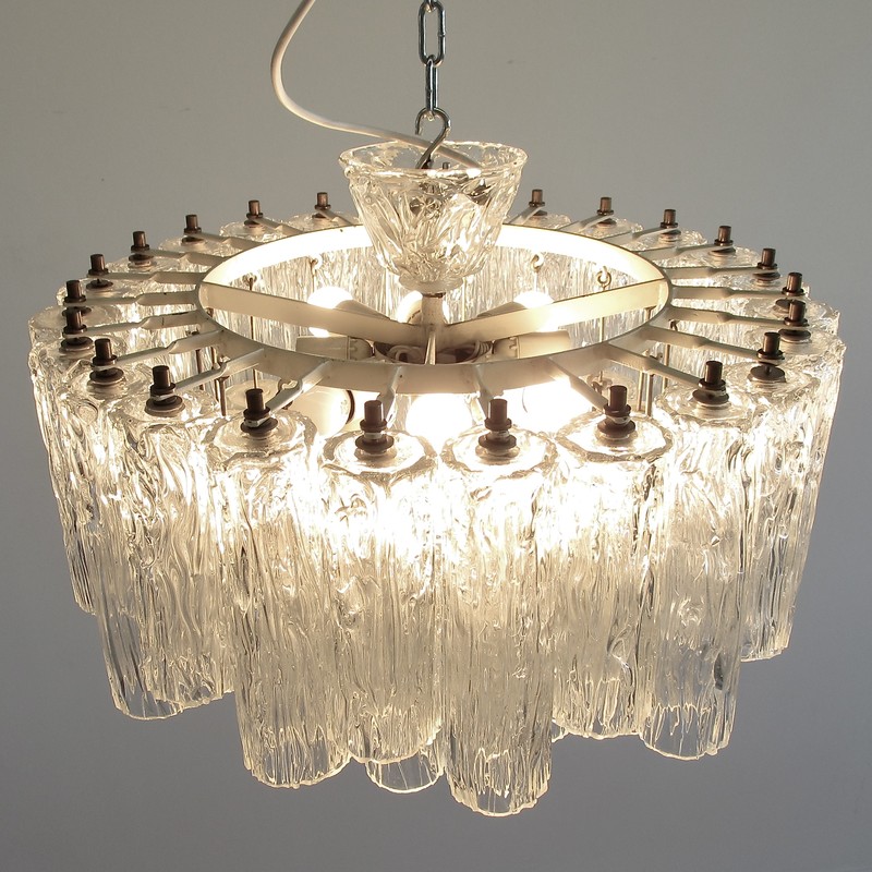 Corteccia Glass Chandelier, MURANO 1960s