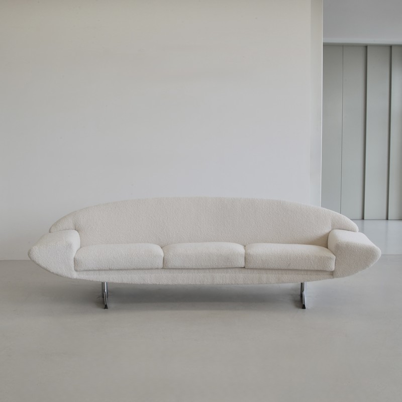 Curved Three-Seat CAPRI Sofa designed by Johannes ANDERSEN, 1965