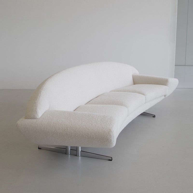 Curved Three-Seat CAPRI Sofa designed by Johannes ANDERSEN, 1965