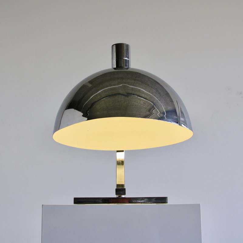 EARLY chrome plated Table Lamp by Franco ALBINI, Antonio PIVA & Franca HELG