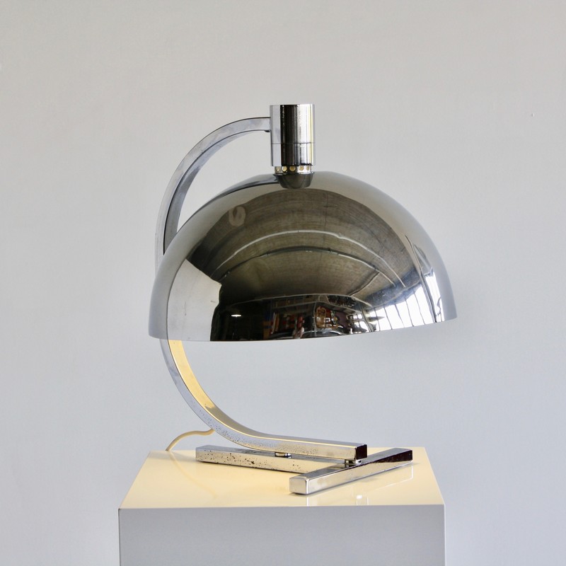 EARLY chrome plated Table Lamp by Franco ALBINI, Antonio PIVA & Franca HELG