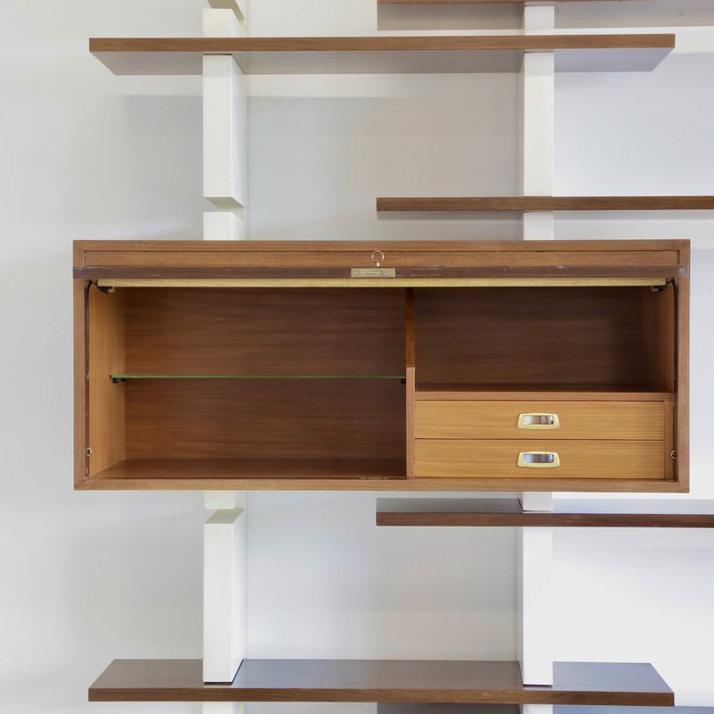 "EXTENSO" Modular Shelving System produced by AMMA TORINO, 1962