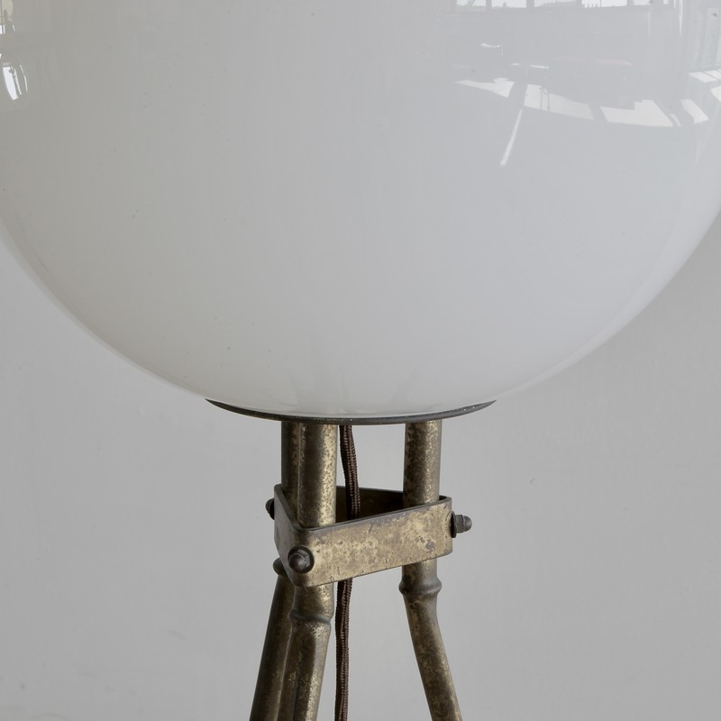 Faux Baomboo Tripod Floor Lamp, France 1960s