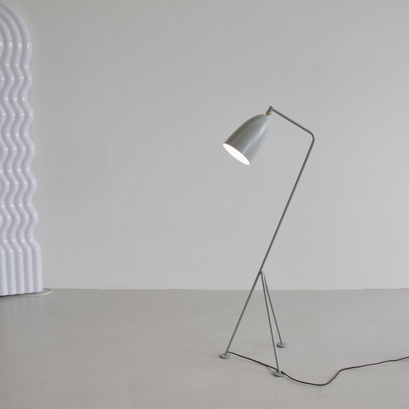 Gräshoppa Floor Lamp (blue-grey) by Gubi