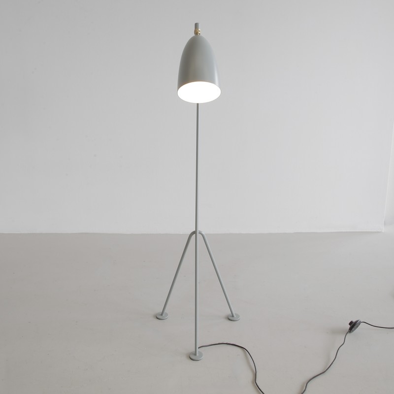 Gräshoppa Floor Lamp (blue-grey) by Gubi
