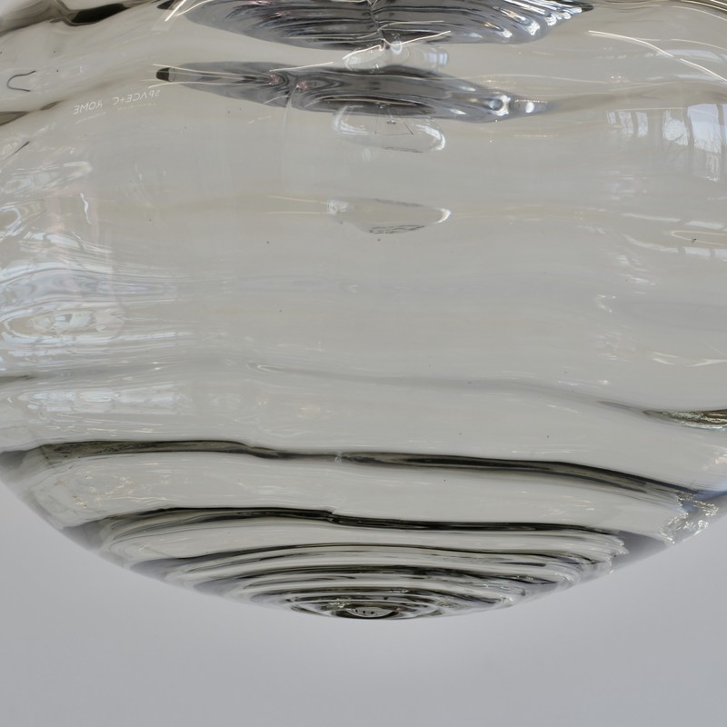Handblown Glass Pendant Light, Italy 1960s
