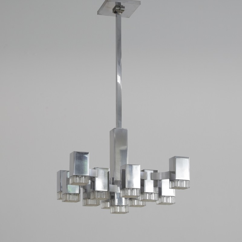 Hanging Lamp by Gaetano SCIOLARI (13 lights), 1960s