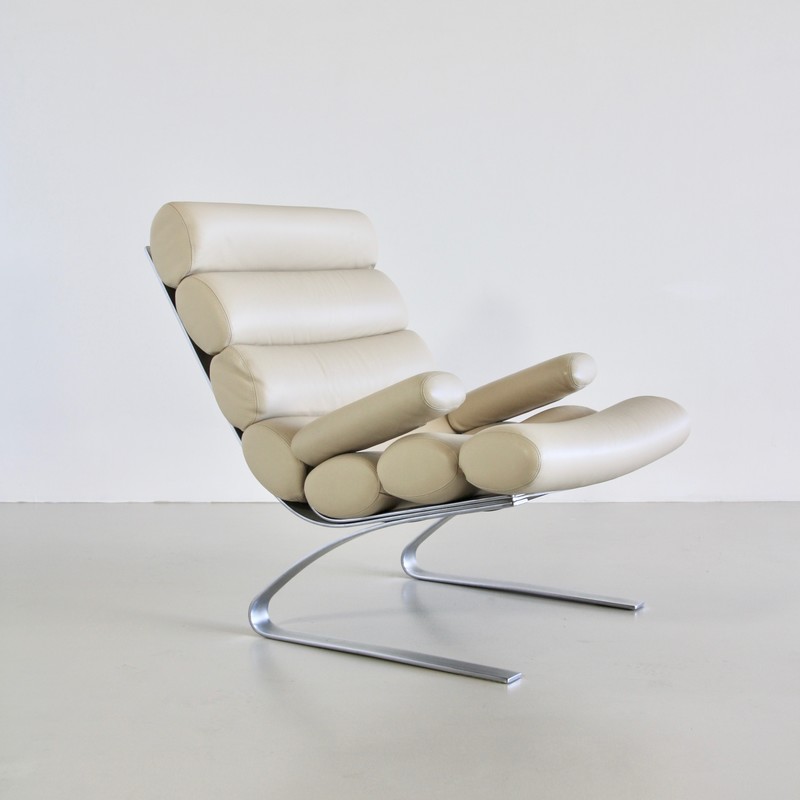 High Back Lounge Chair & Footstool by COR, 1976