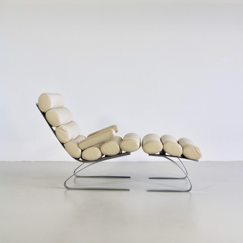 High Back Lounge Chair & Footstool by COR, 1976
