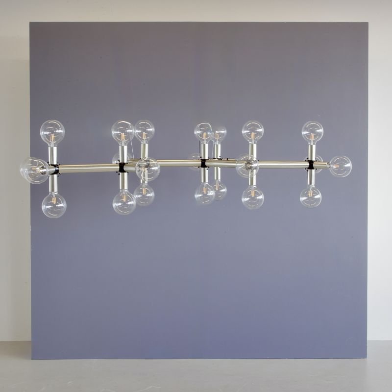 Large 'Atomic' Chandelier by Trix and Robert HAUSSMANN, 1969