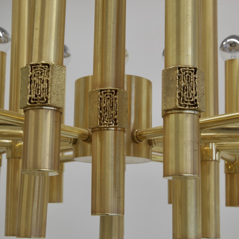 Large Chandelier designed by Angelo BROTTO for ESPERIA, 1960s