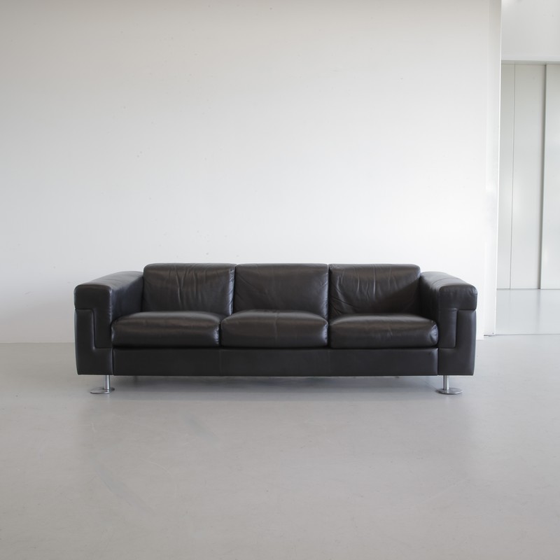 Large green Sofa D120 by Valeria BORSANI and Alfredo BONETTI, TECNO 1966