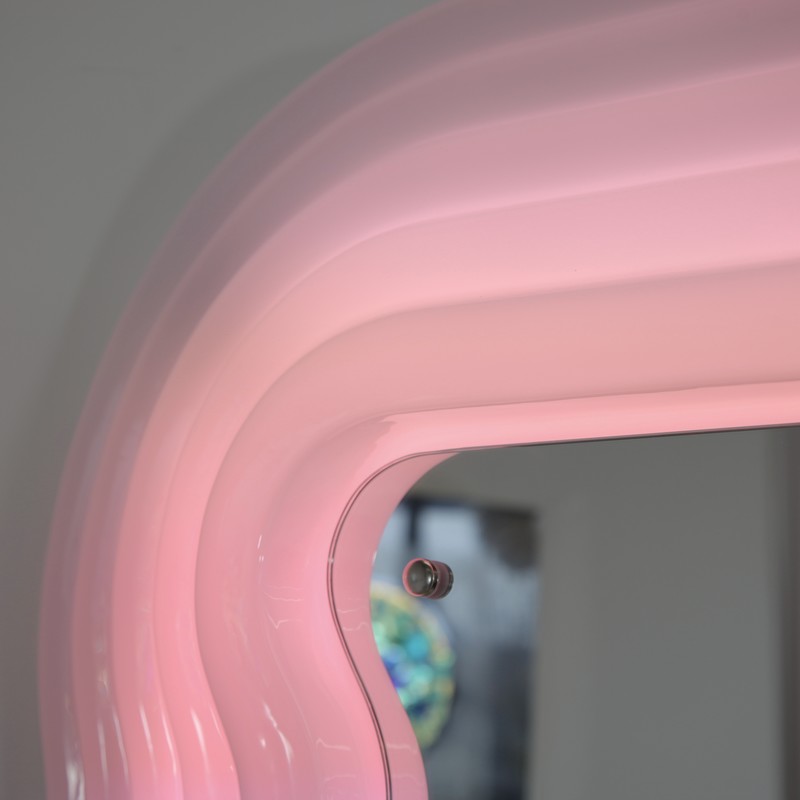 Large Illuminated Floor Mirror by Ettore SOTTSASS