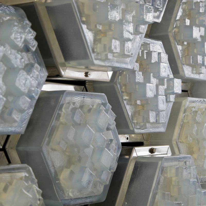 Large Illuminated Wall Sculpture by POLIARTE Verona, 1970s