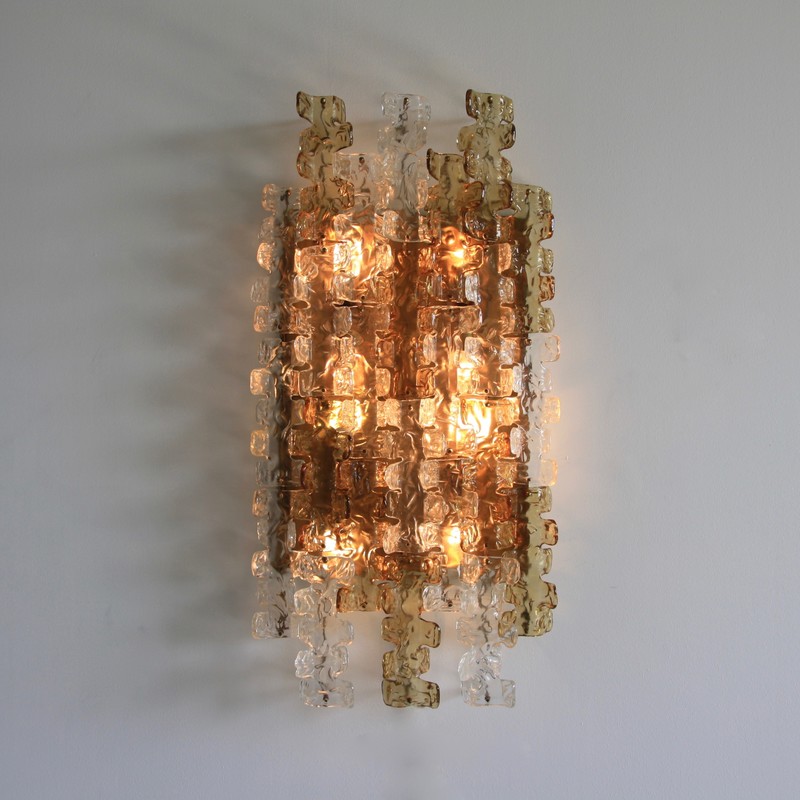 Large MAZZEGA Wall Sconce, 1970