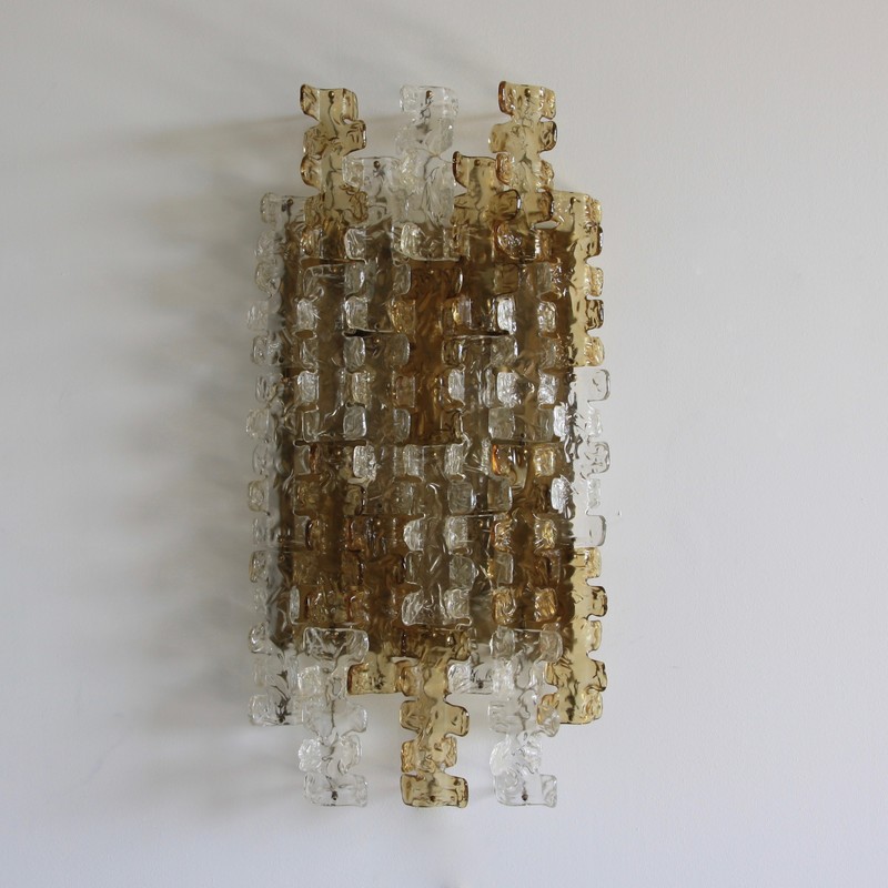 Large MAZZEGA Wall Sconce, 1970