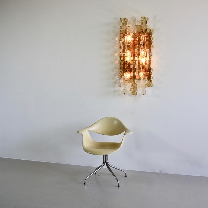 Large MAZZEGA Wall Sconce, 1970