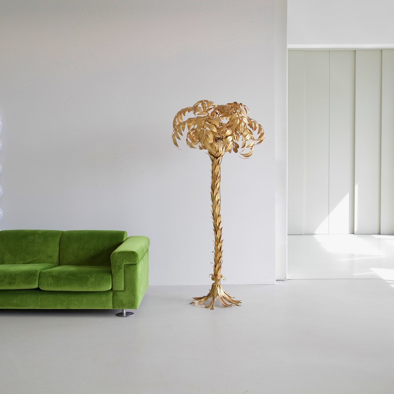Large Palm-Tree Floor Lamp by Hans Kögl