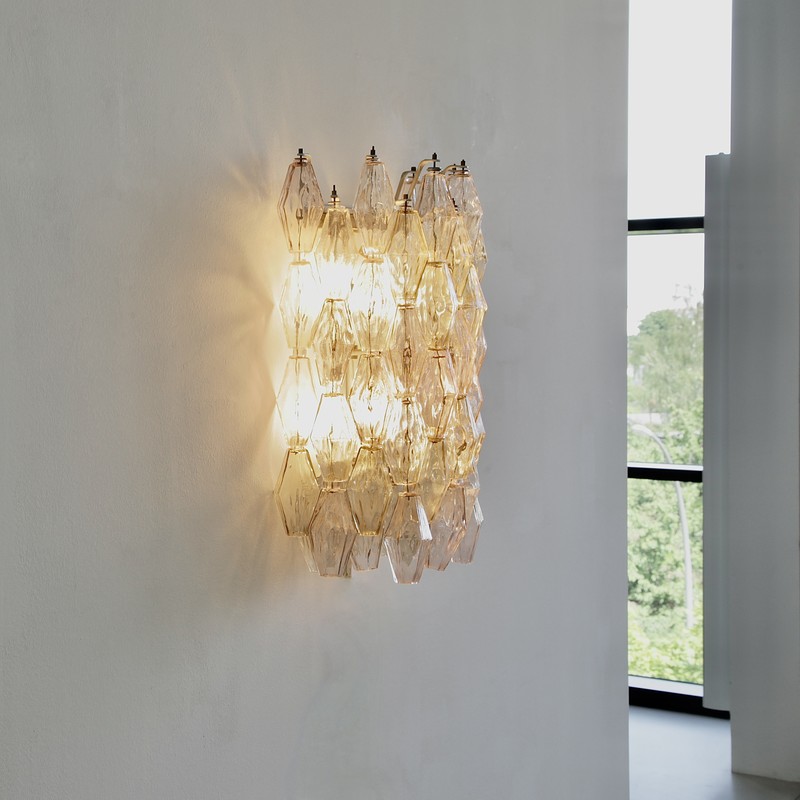 Large Wall Sconce by Carlo SCARPA for VENINI, 1970s