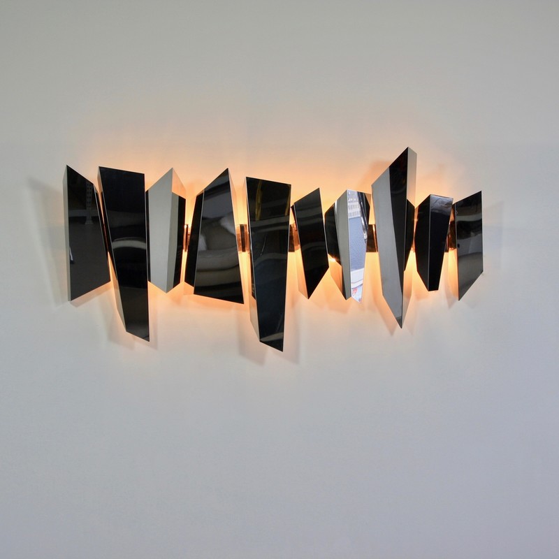 Large Wall Sconce by Mario TORREGIANI (attri), 1980