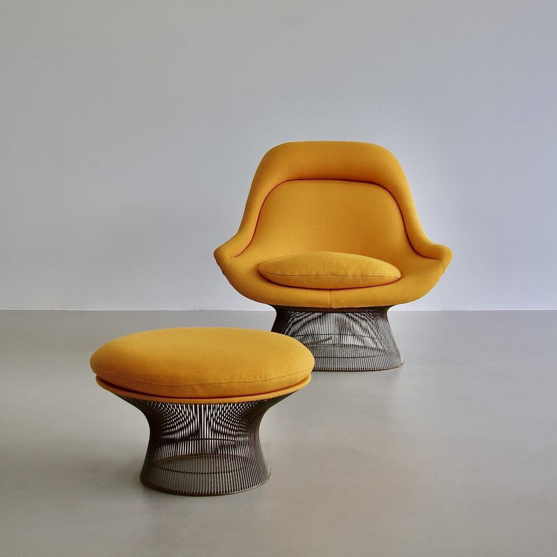 Lounge Chair and Footstool by Warren PLATNER