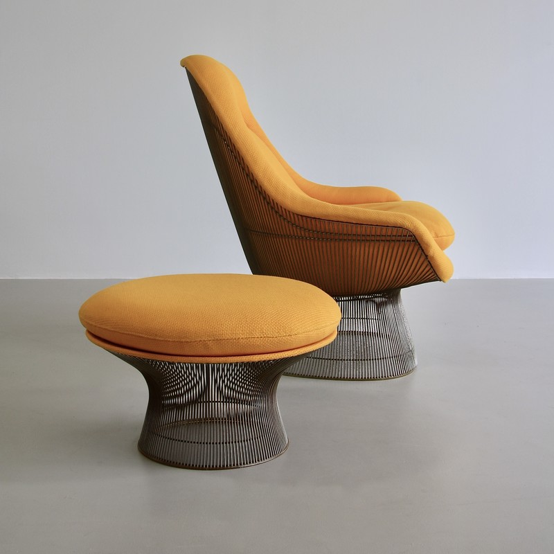 Lounge Chair and Footstool by Warren PLATNER