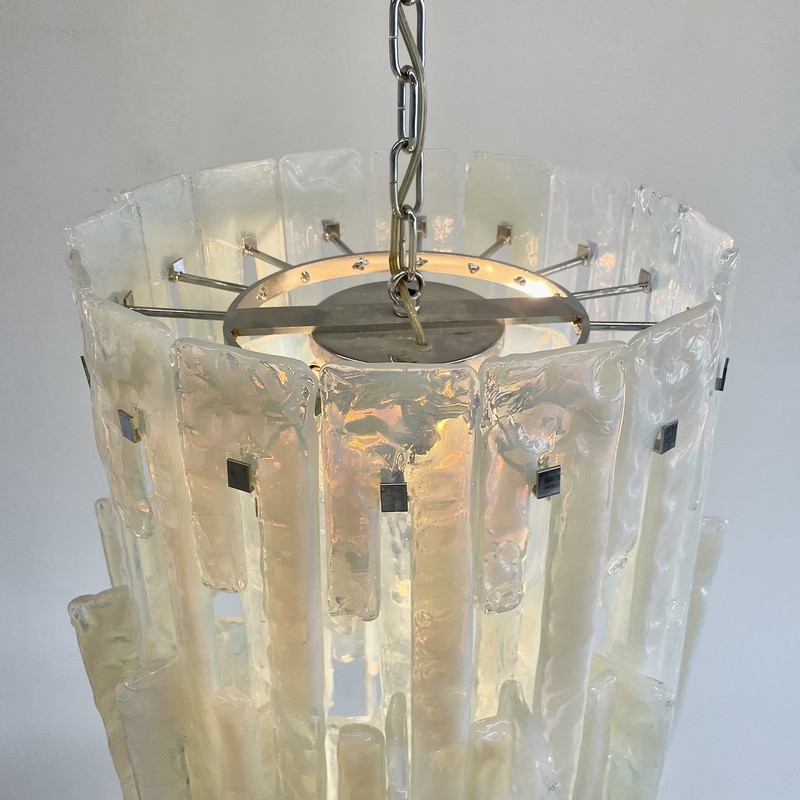 MAZZEGA Glass Chandelier designed by Carlo Nason, 1960