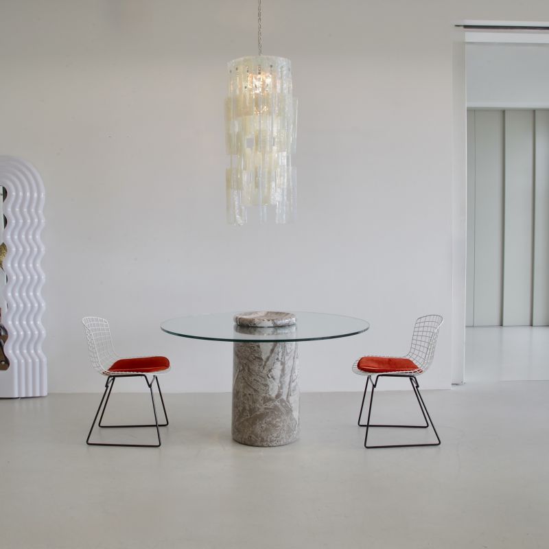 MAZZEGA Glass Chandelier designed by Carlo Nason, 1960's