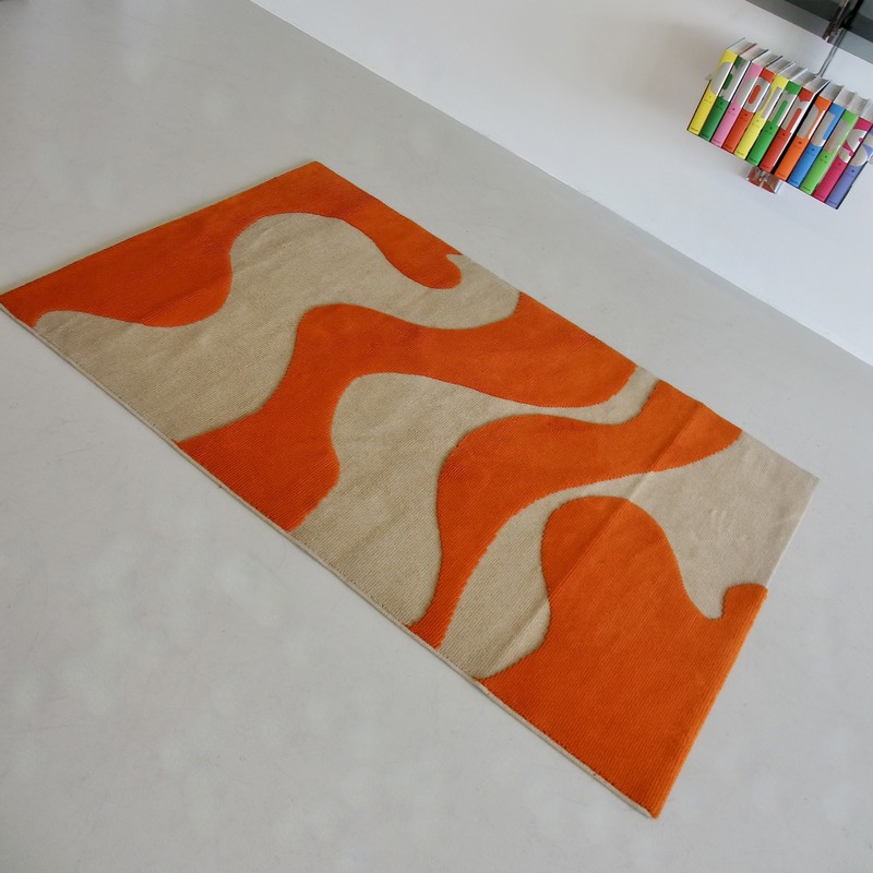Mid-Century Rug designed by Carlo HAUNER for Minorca Tessuti, 1960s