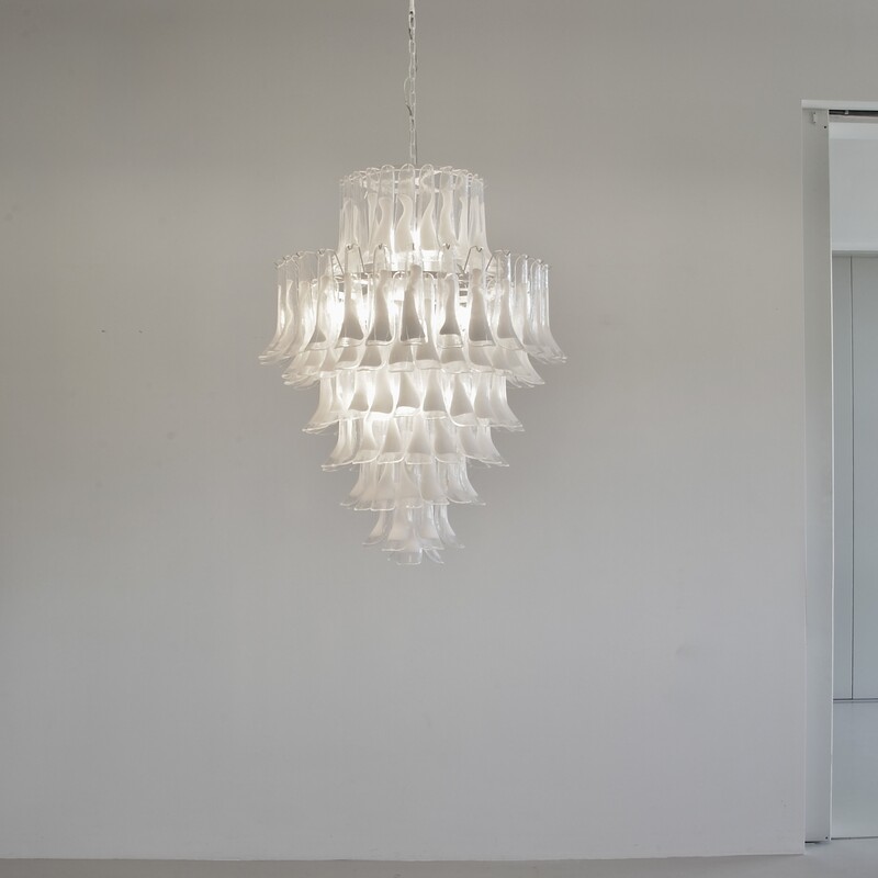 MURANO Glass Saddle Form eight-tier Chandelier