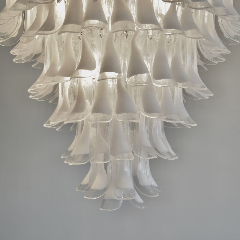 MURANO Glass Saddle Form eight-tier Chandelier
