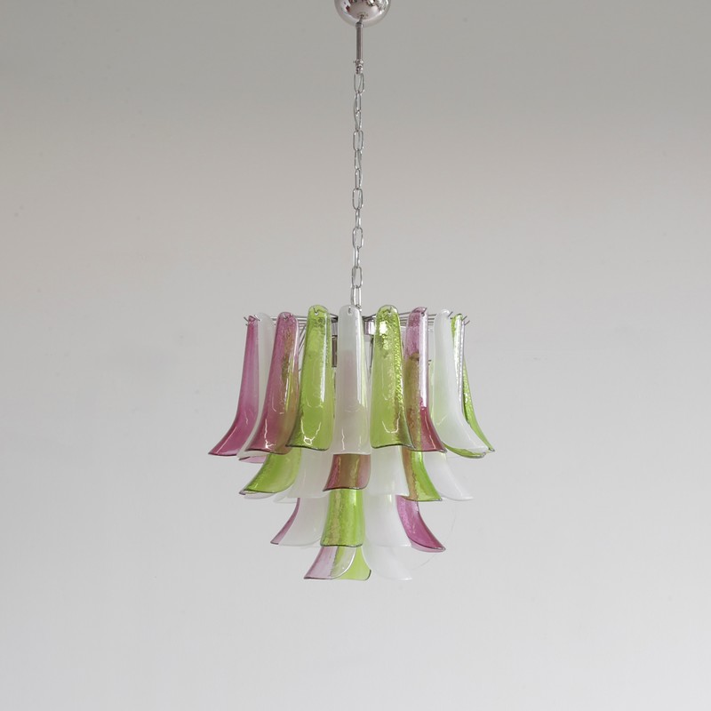 MURANO Glass Saddle Form four-tier Chandelier