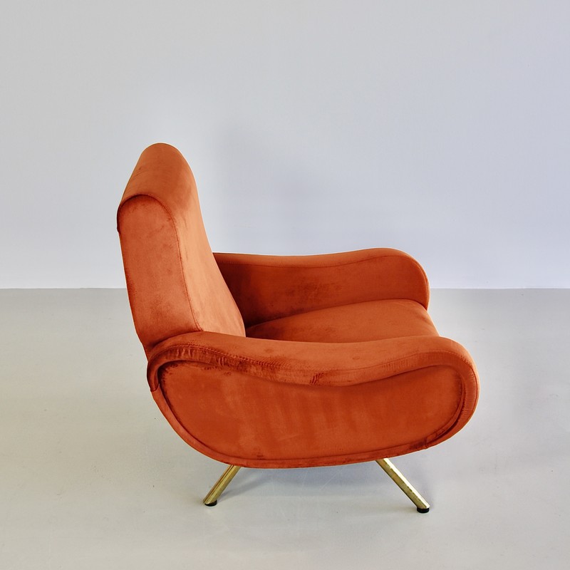 Original LADY Armchair by Marco ZANUSO, Arflex Italy (burnt orange)