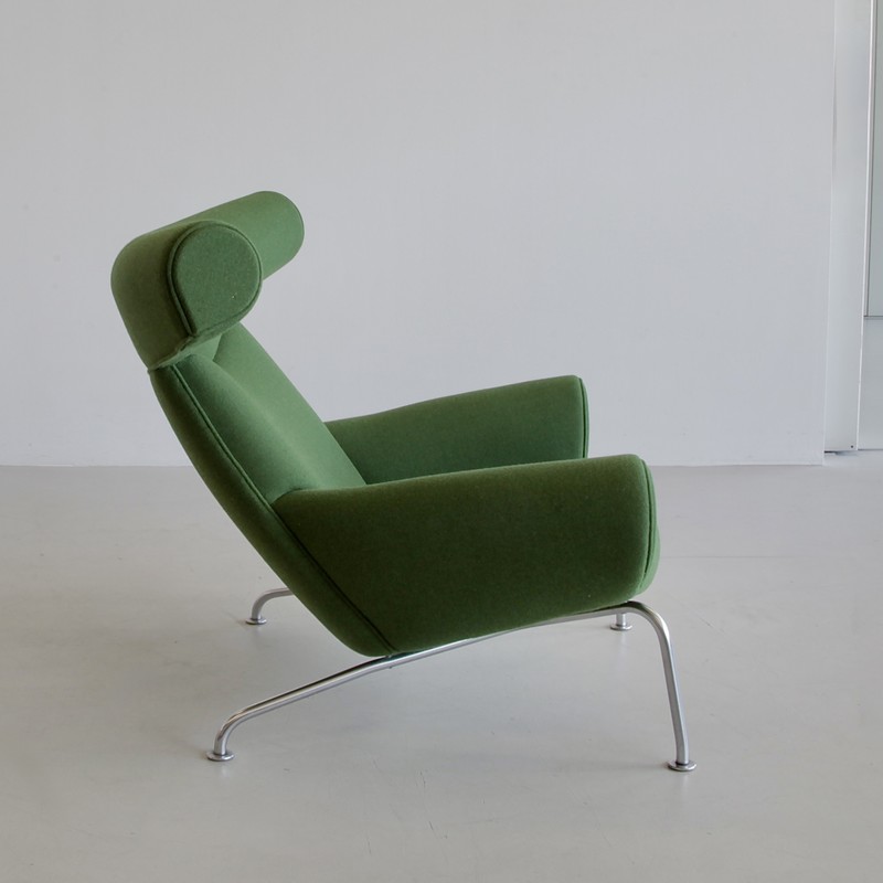 OX CHAIR & FOOTSTOOL by Hans J. WEGNER for AP STOLEN, Denmark 1970